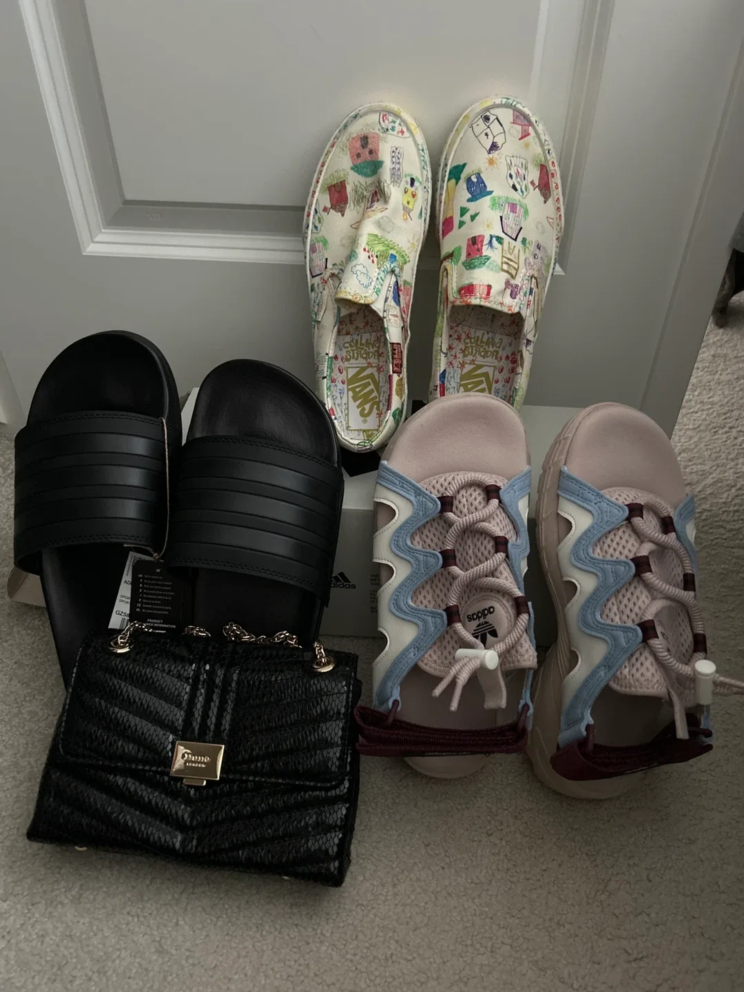 SET Vans x Adidas sandal x adidas slide