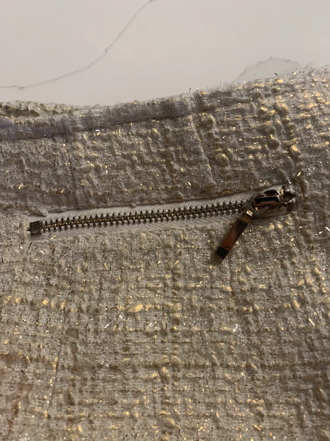 Forever 21 Gold Tweed Shorts - Size XS image indicator(3)