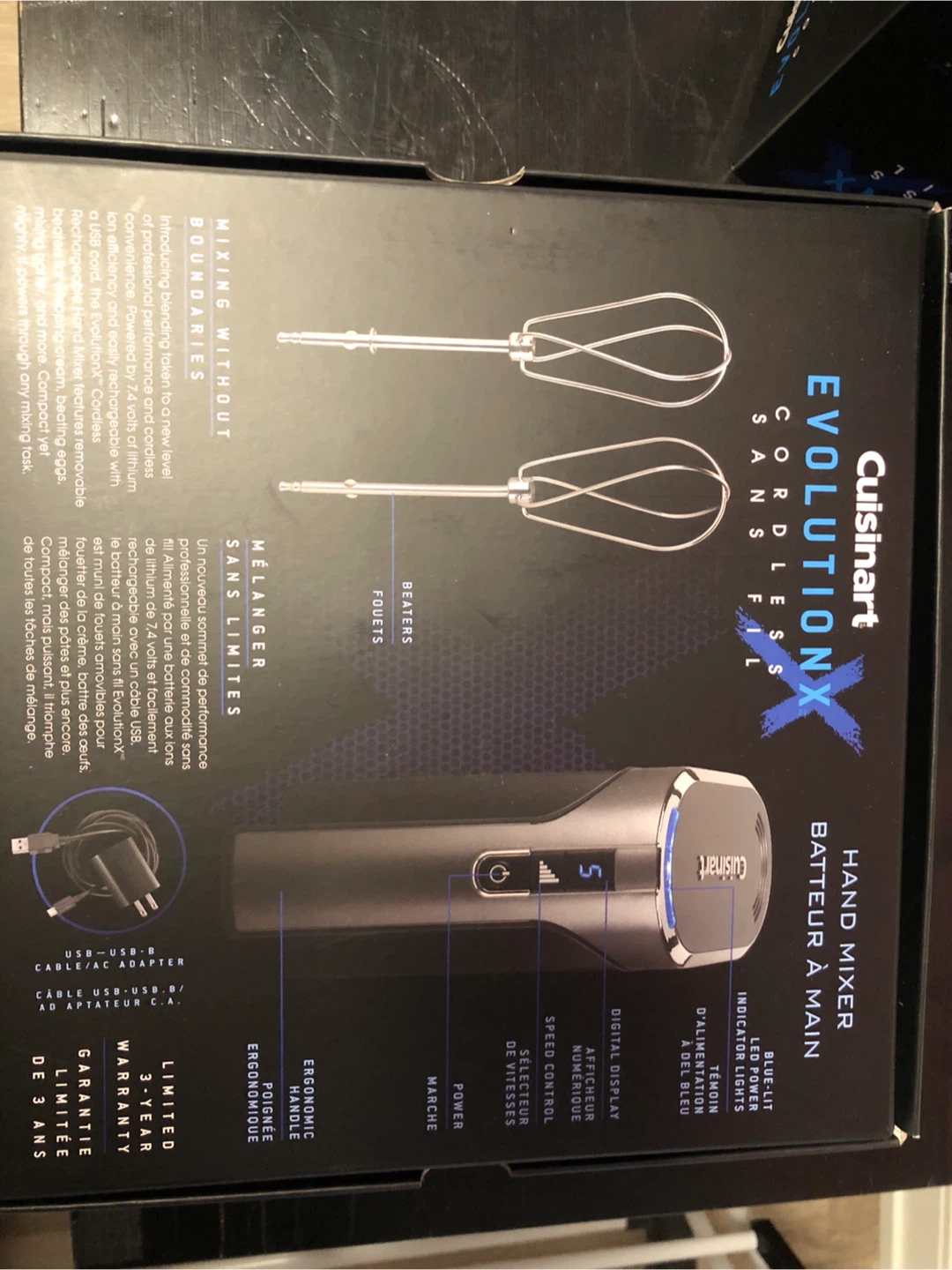 Cuisinart EvolutionX Cordless Hand Mixer - NEW - photo 2