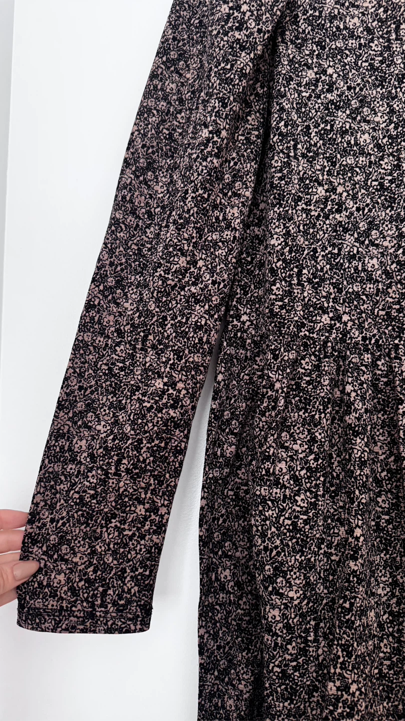 Zara Floral Print Long Sleeve Dress - Size S - photo 3