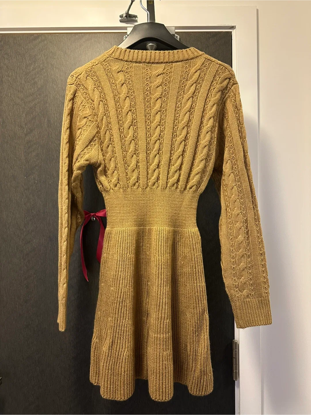 Cable Knit Mini Dress - Size Small image indicator(2)