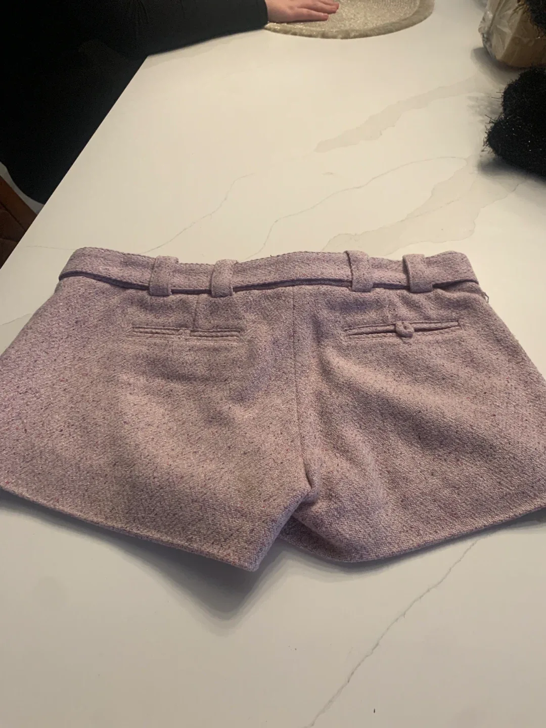 Marciano Lilac Wool Blend Shorts - Size 2 image indicator(4)