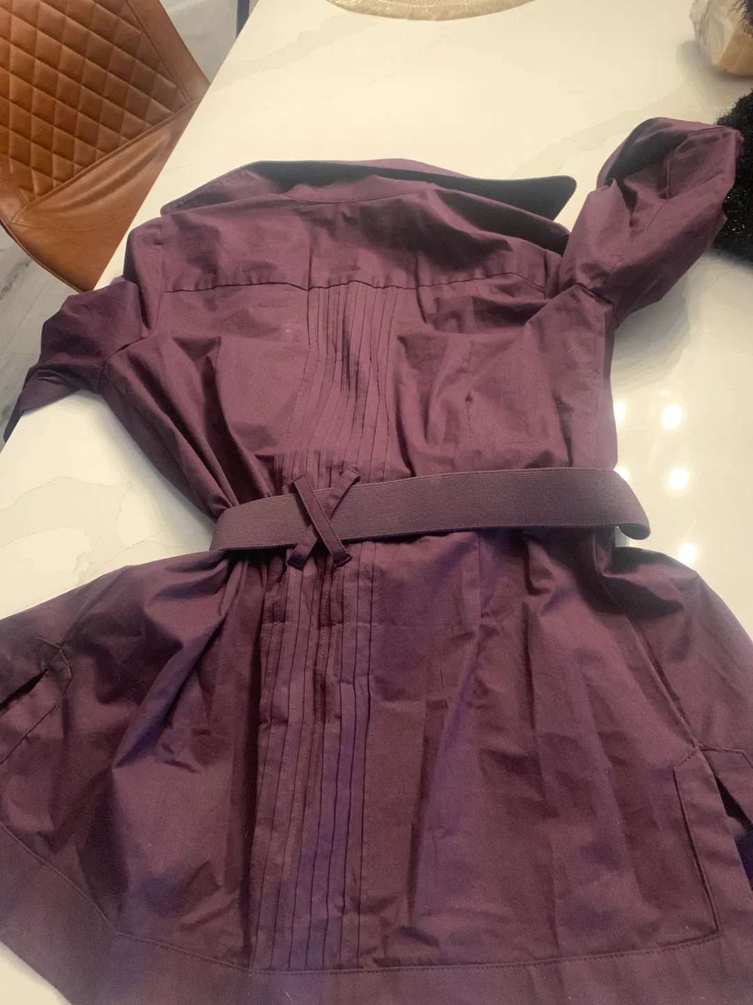 Bebe Purple Belted Jacket image indicator(4)