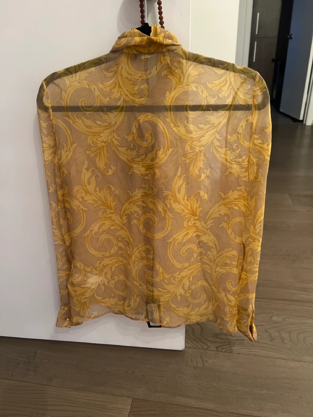 Versace Silk Scarf Print Blouse - Size 36 - photo 2