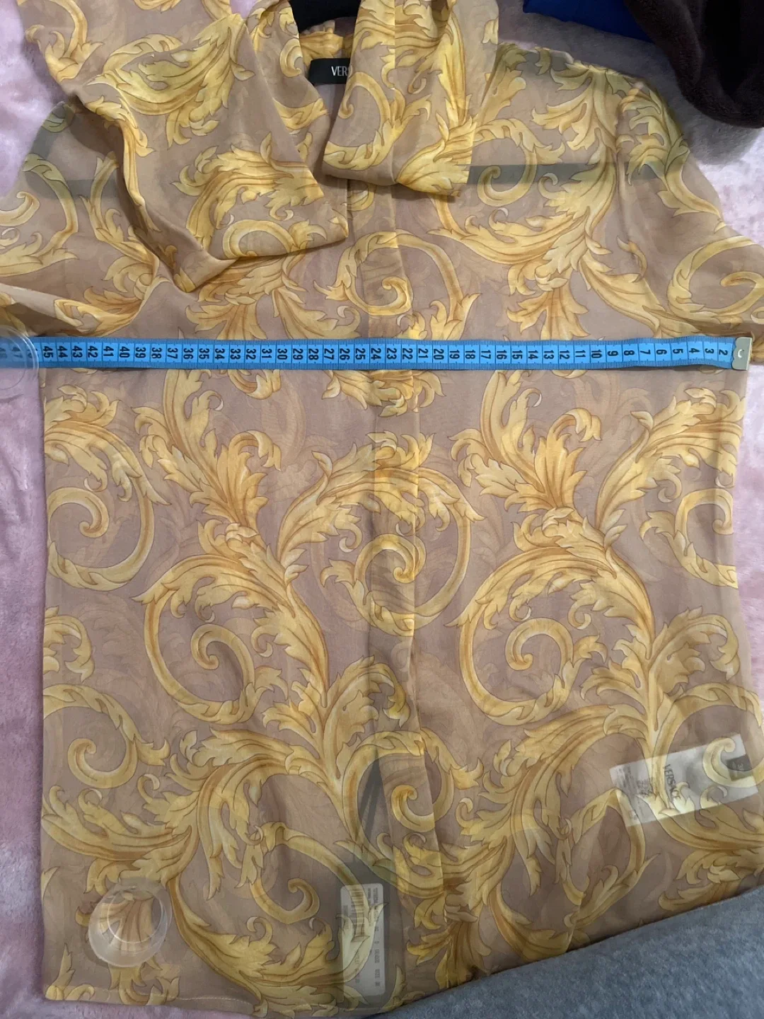 Versace Silk Scarf Print Blouse - Size 36 image indicator(5)