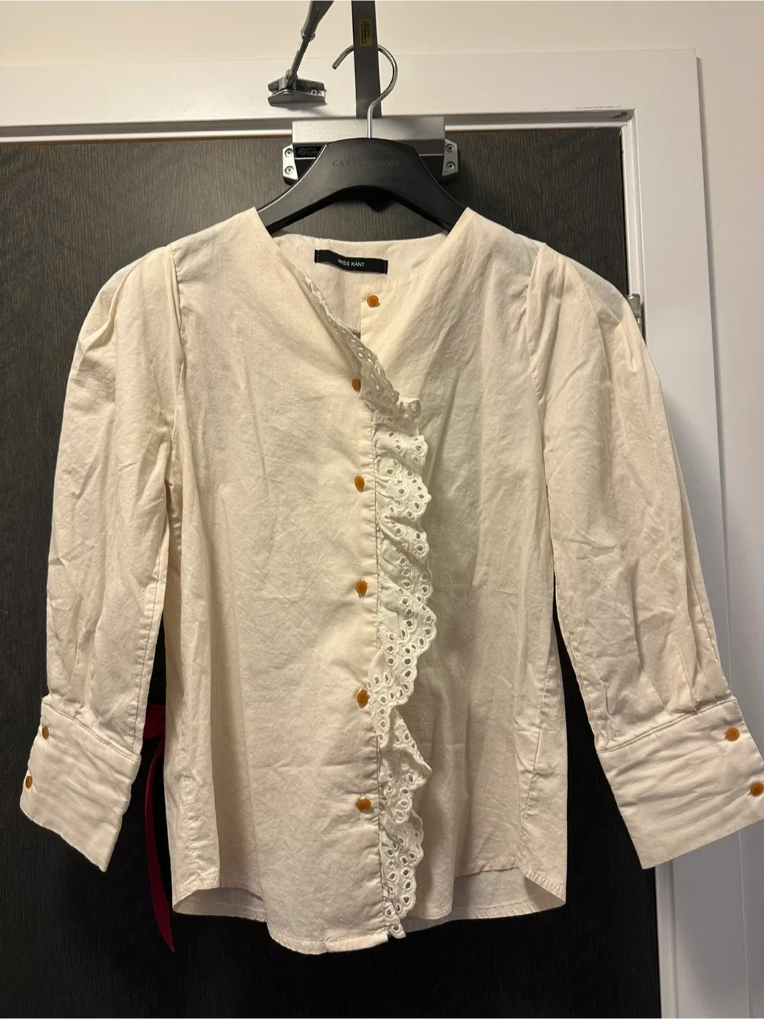 Miss Kant Cream Blouse