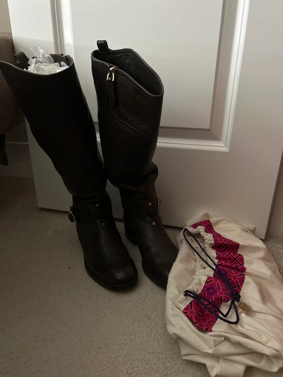 Tory Burch Brown Leather Boots