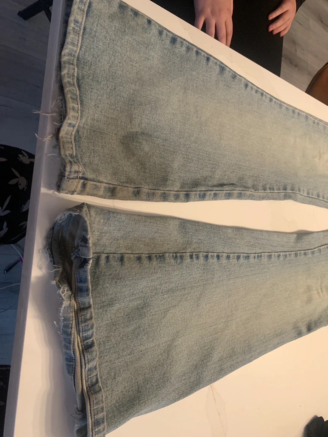 Guess Lace-Up Flare Jeans - Size 24 image indicator(2)
