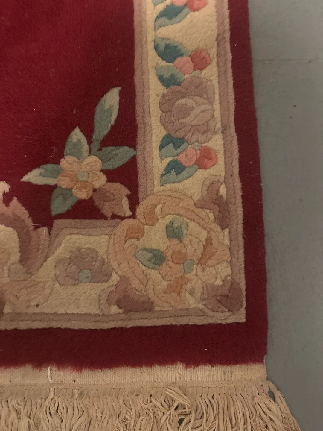 Oriental Hand Knotted Vintage Floral Accent Rug image indicator(3)