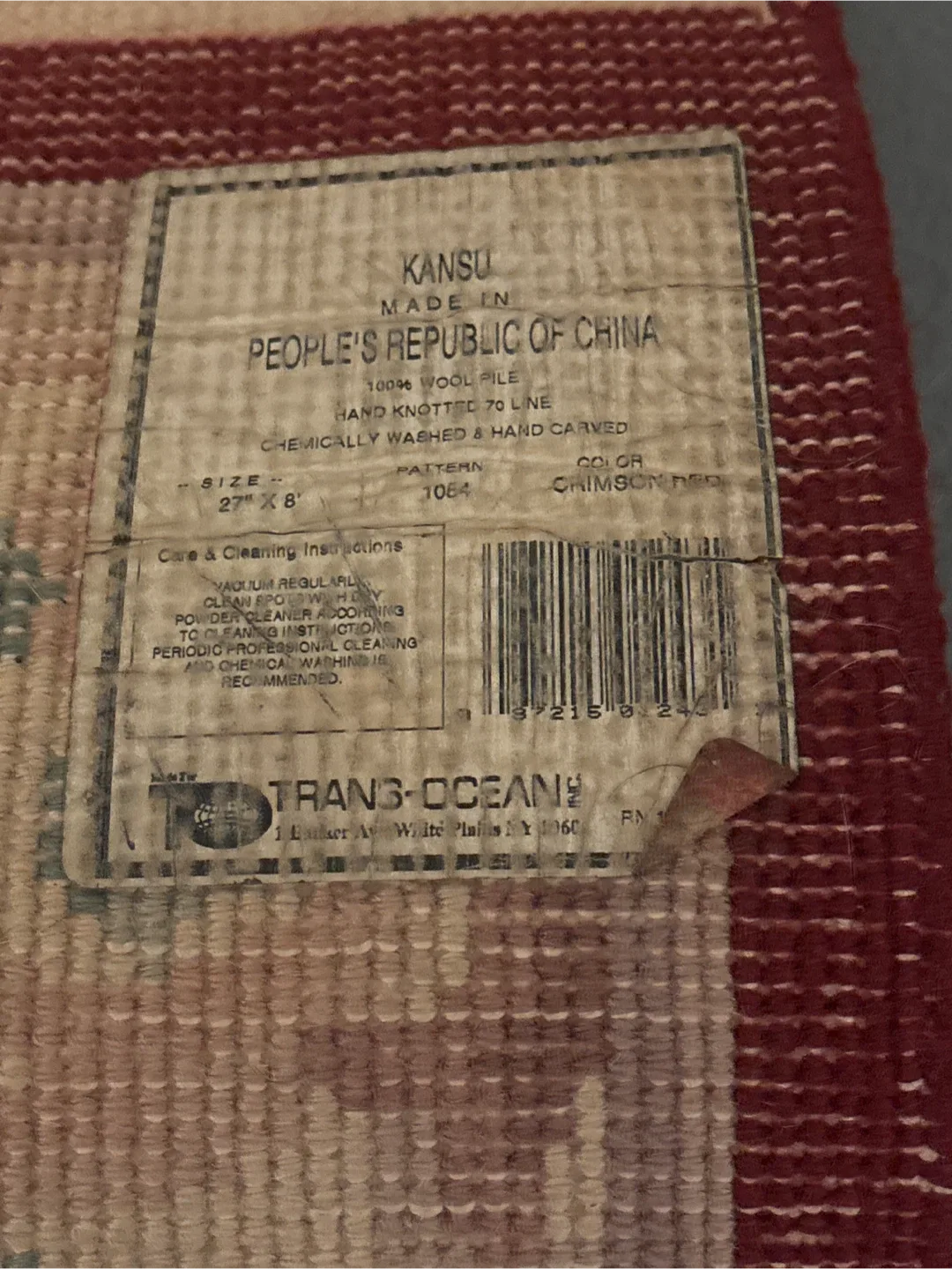 Oriental Hand Knotted Vintage Floral Accent Rug image indicator(7)