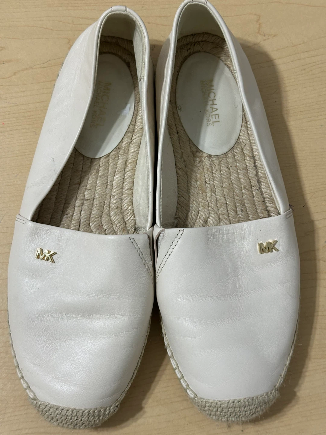 Michael Kors White Leather Espadrille Slip-Ons - photo 5