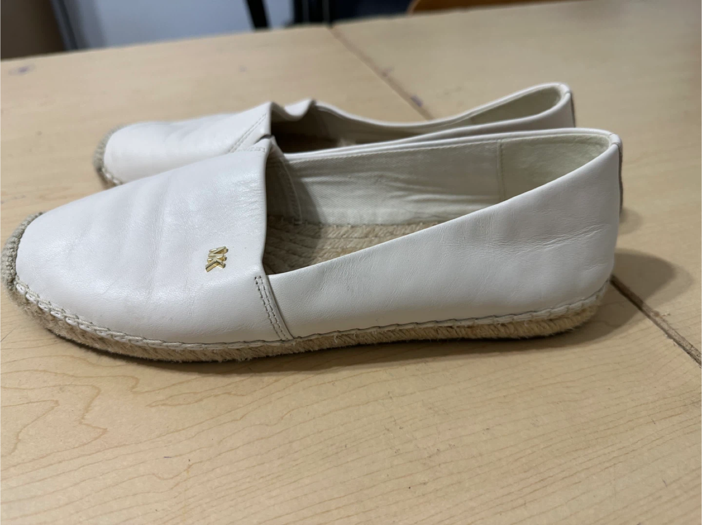 Michael Kors White Leather Espadrille Slip-Ons - photo 4
