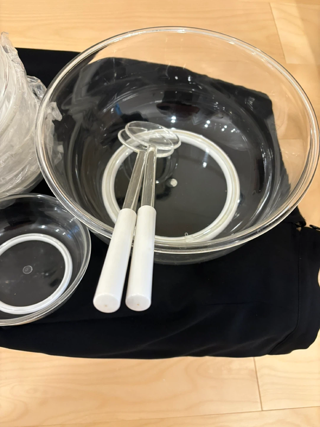 10 pc thick durable plastic salad serving set - photo 3