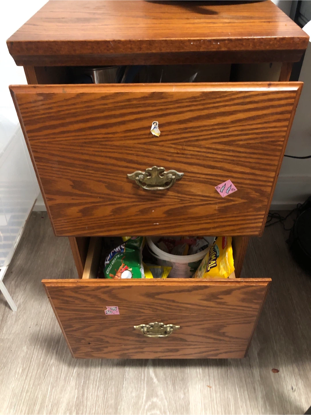 Wood Filing Cabinet - 2 Drawer - photo 2