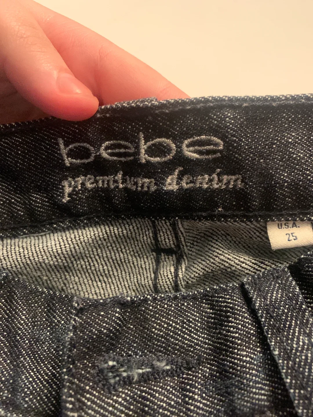 Bebe Premium Denim Jeans Size 25 image indicator(2)