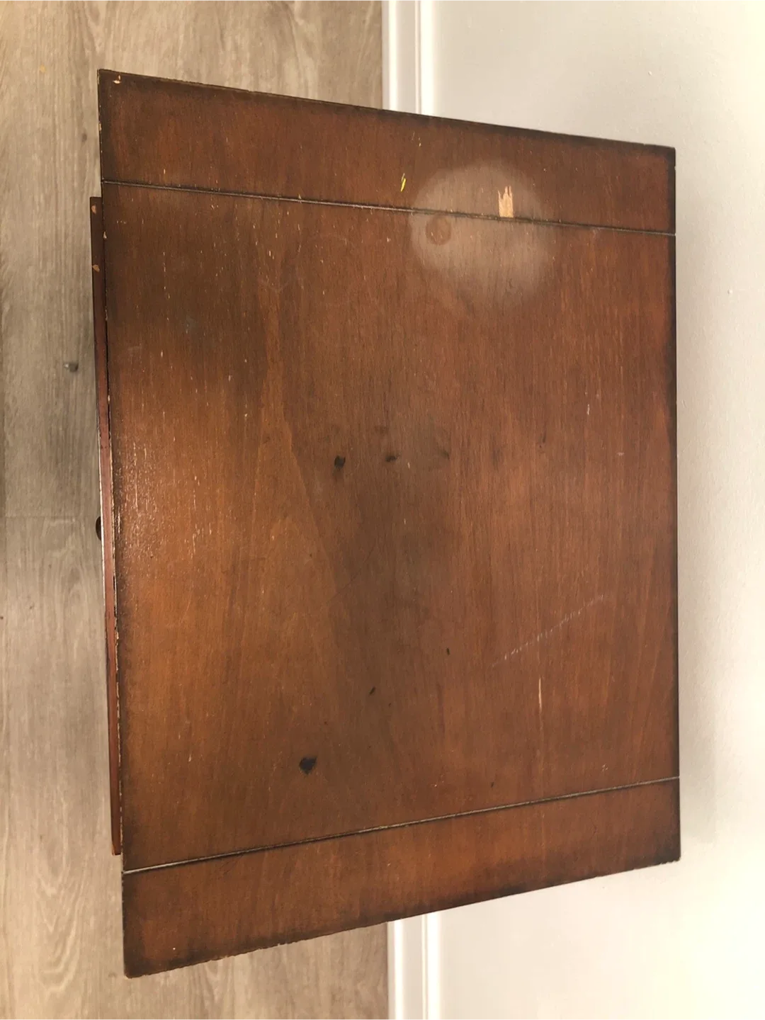 Wood Nightstand with Two Drawers image indicator(2)