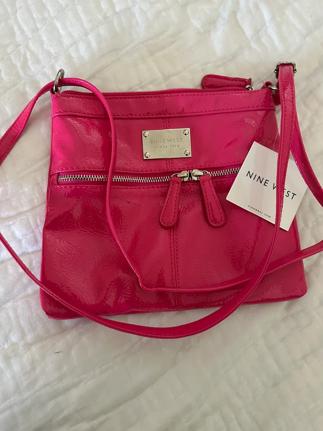 Nine West Pink Crossbody Bag - New with Tags! image indicator(9)