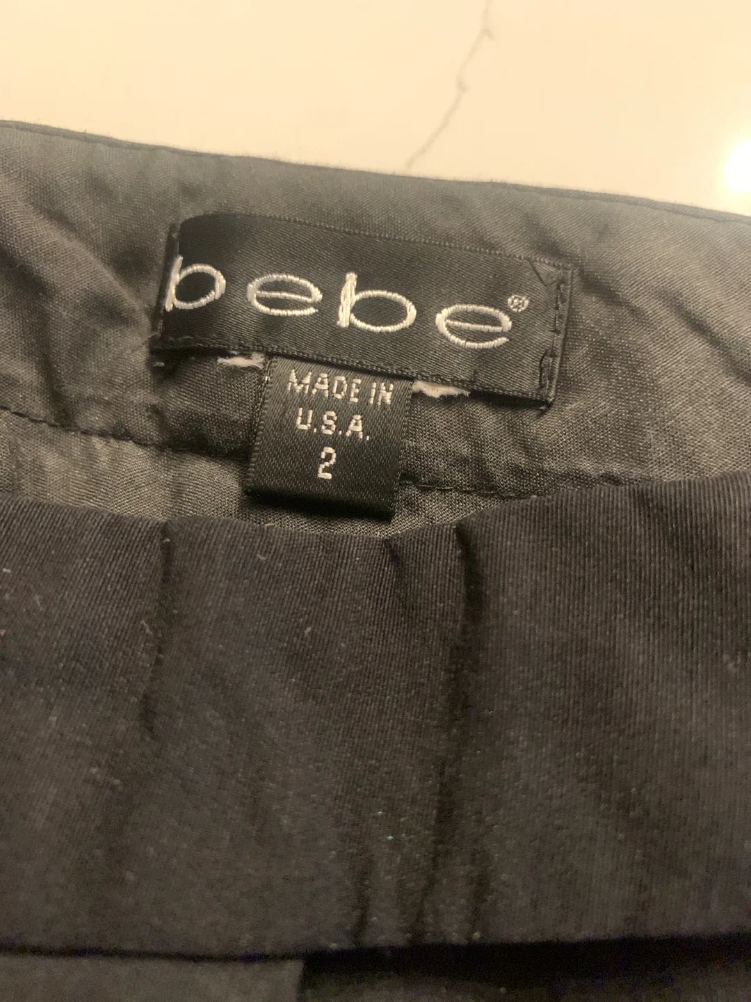 Bebe Black Flare Pants - Size 2 image indicator(2)