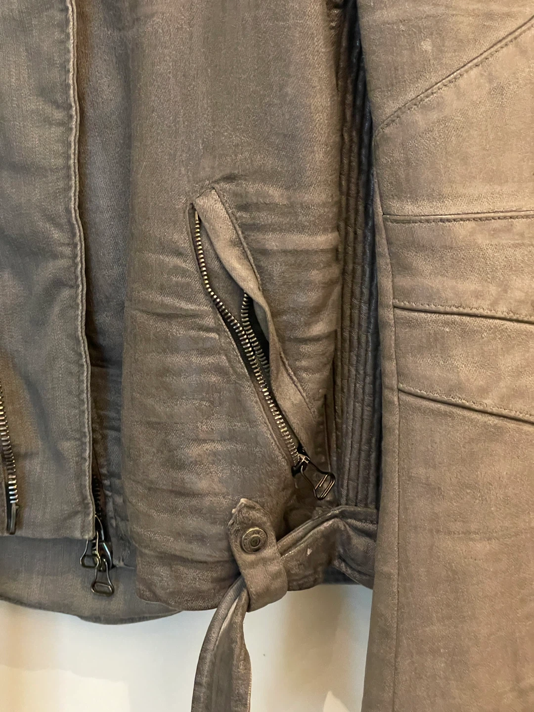 Pierre Balmain Grey Biker Jacket - photo 5