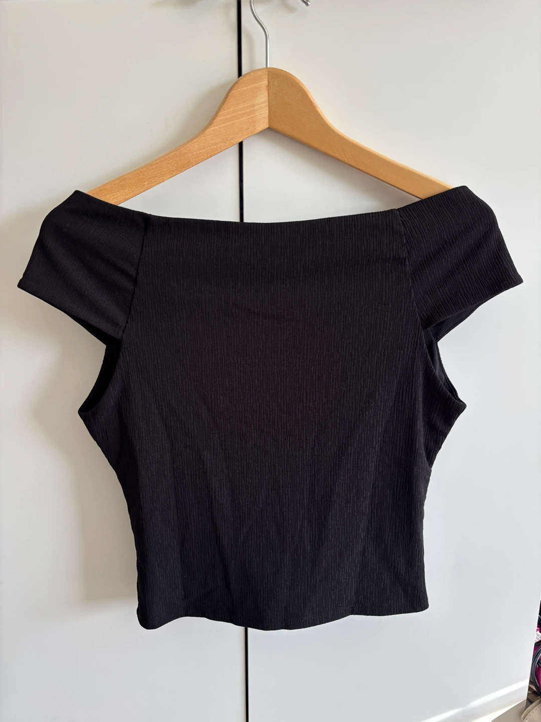 Dynamite Black Ruched Top - Size M - photo 2