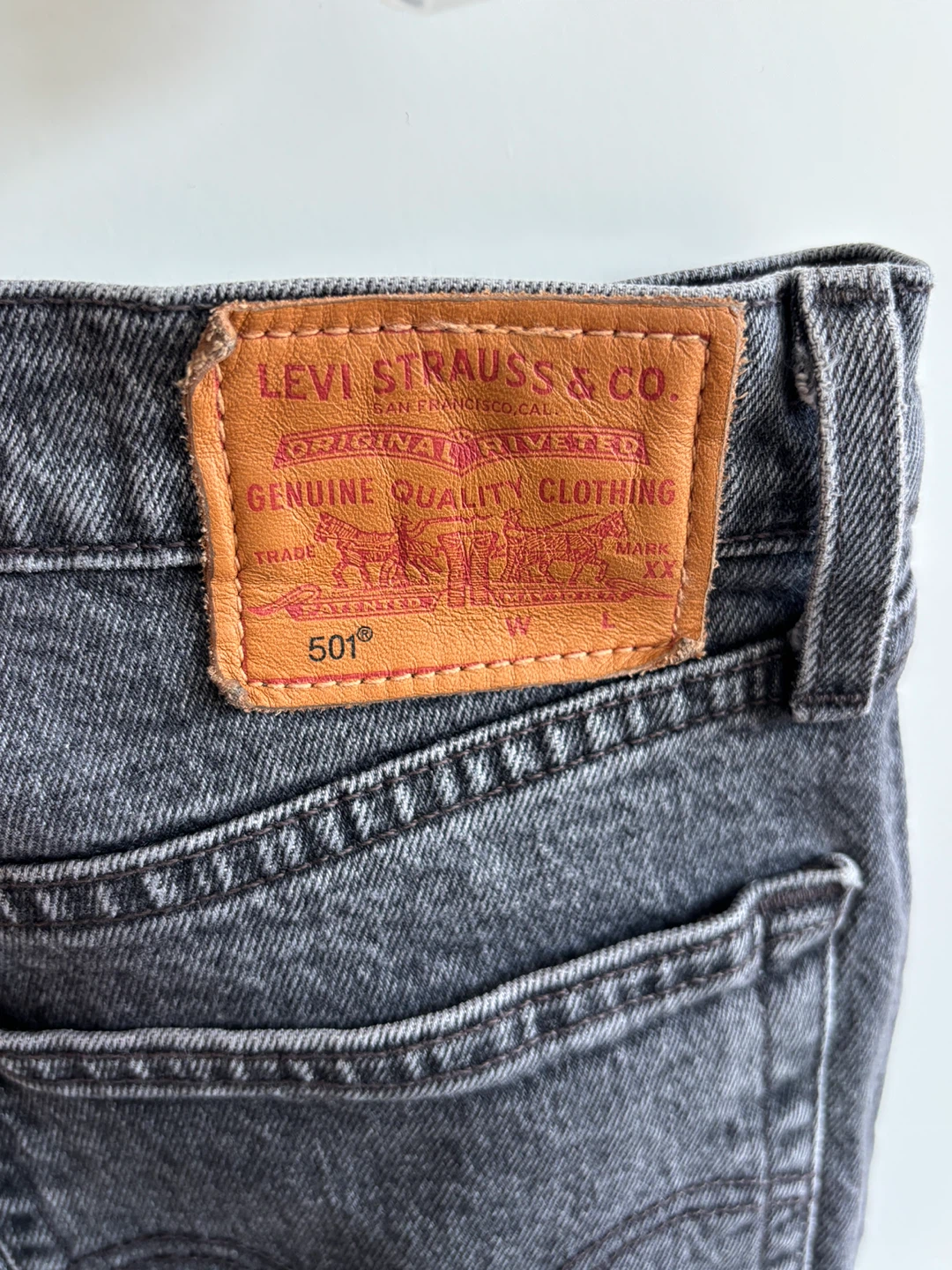 Levi's 501 Jeans - Black/Grey, Size 30 - photo 4