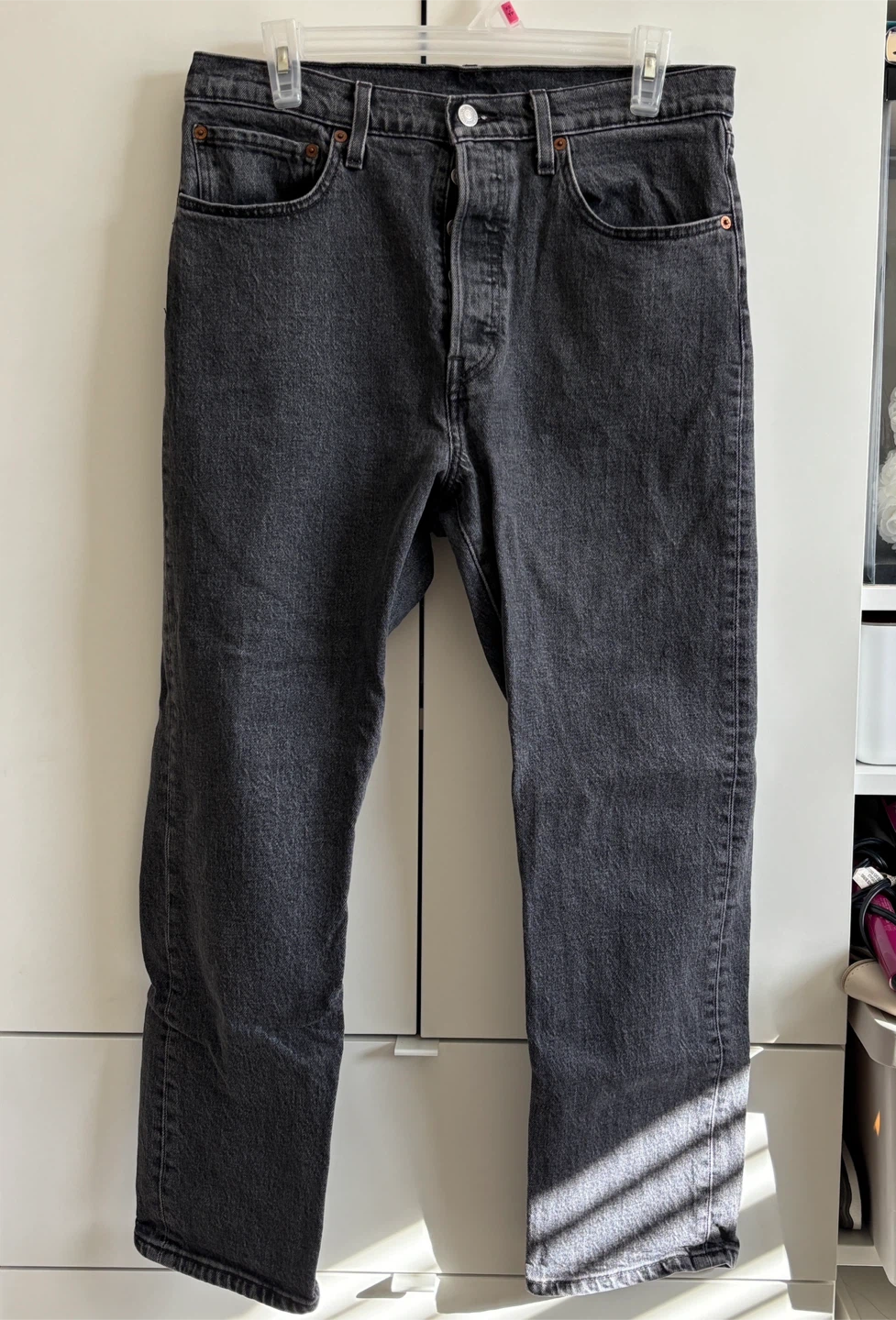 Levi's 501 Jeans - Black/Grey, Size 30