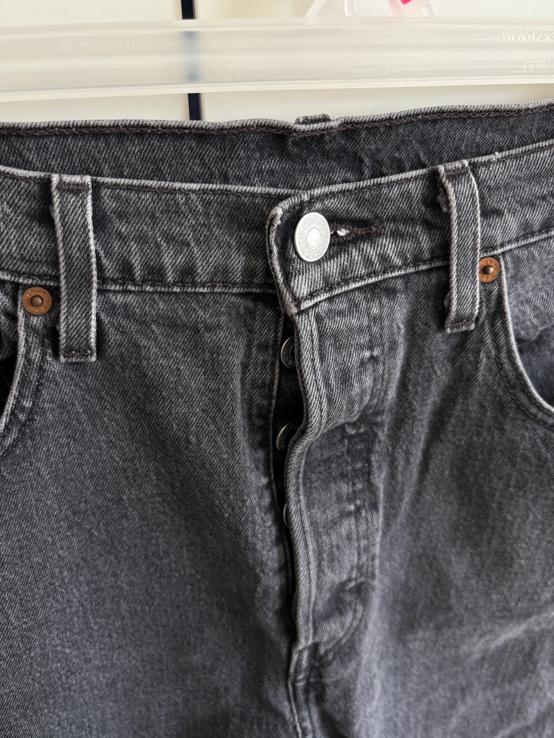Levi's 501 Jeans - Black/Grey, Size 30 - photo 3
