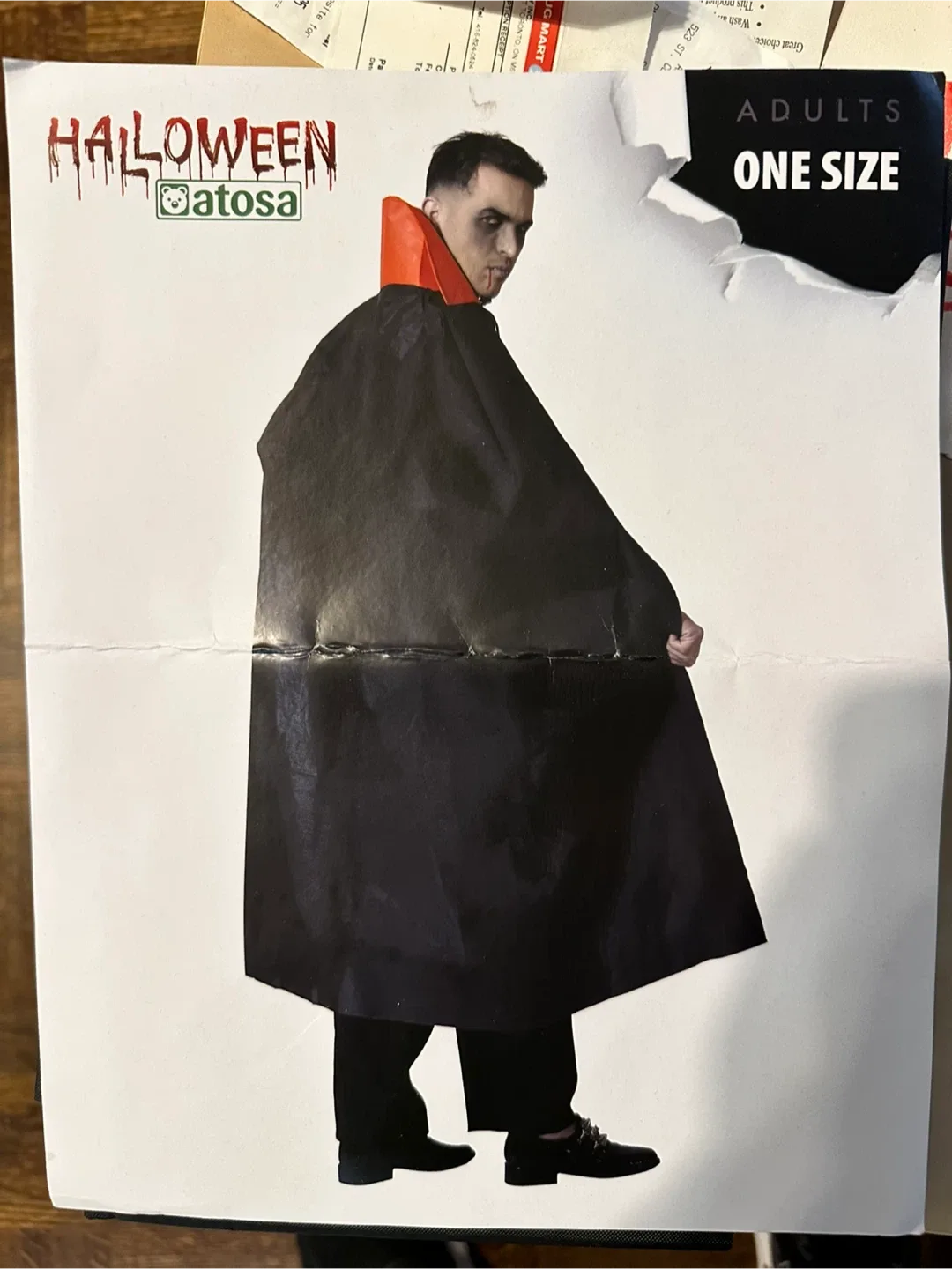 🥕 Halloween Vampire Costume Brand New! Adult One Size 140 cm thumbnail