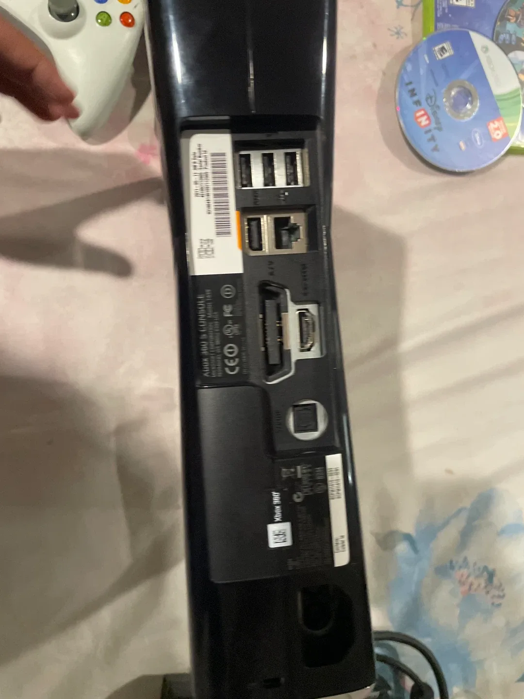 Xbox 360 Console with Games and Controllers image indicator(5)