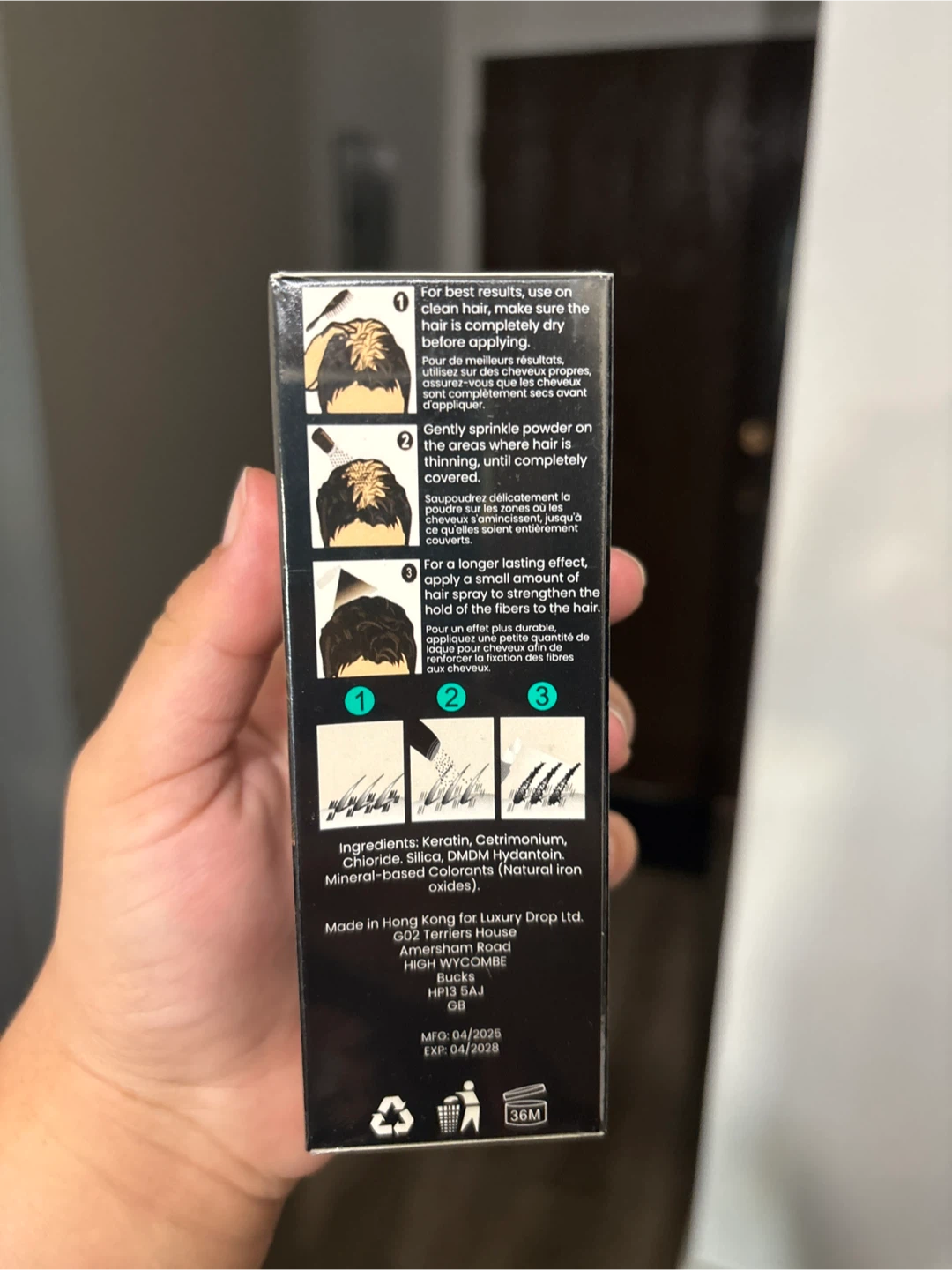 New Thick Fiber Hair Building Fibers - Dark Brown - photo 2