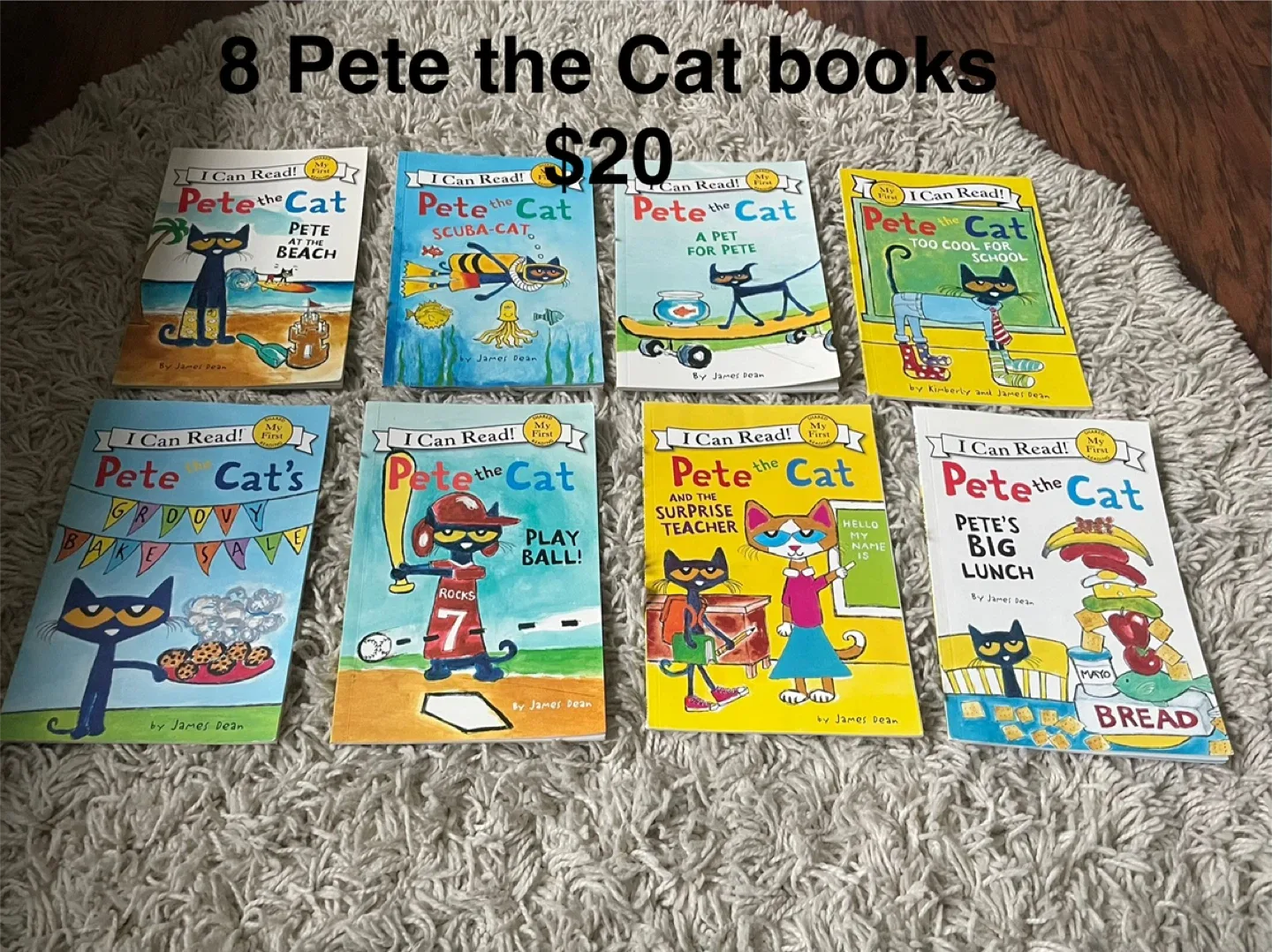 8 Pete the Cat Books