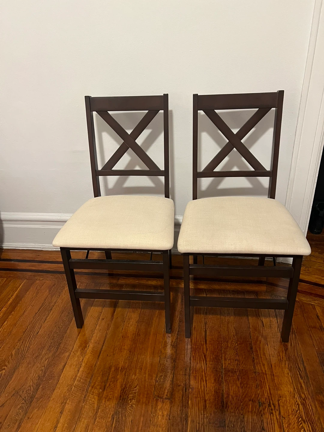 Set of 2 Folding Dining Chairs - photo 2
