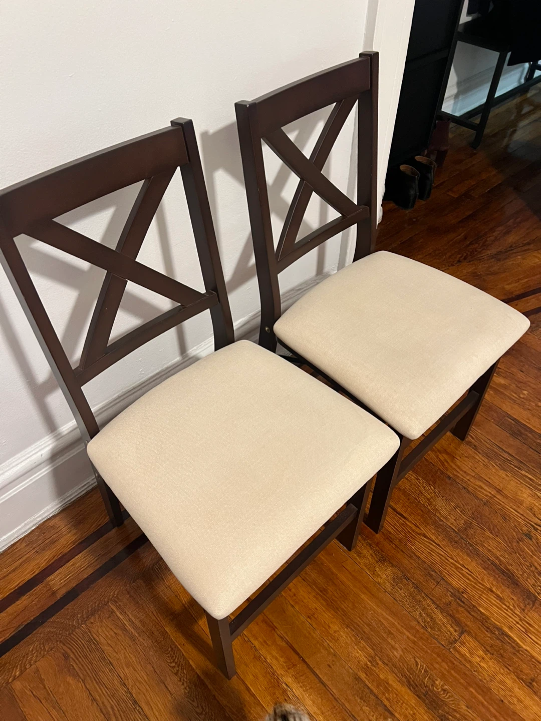 Set of 2 Folding Dining Chairs