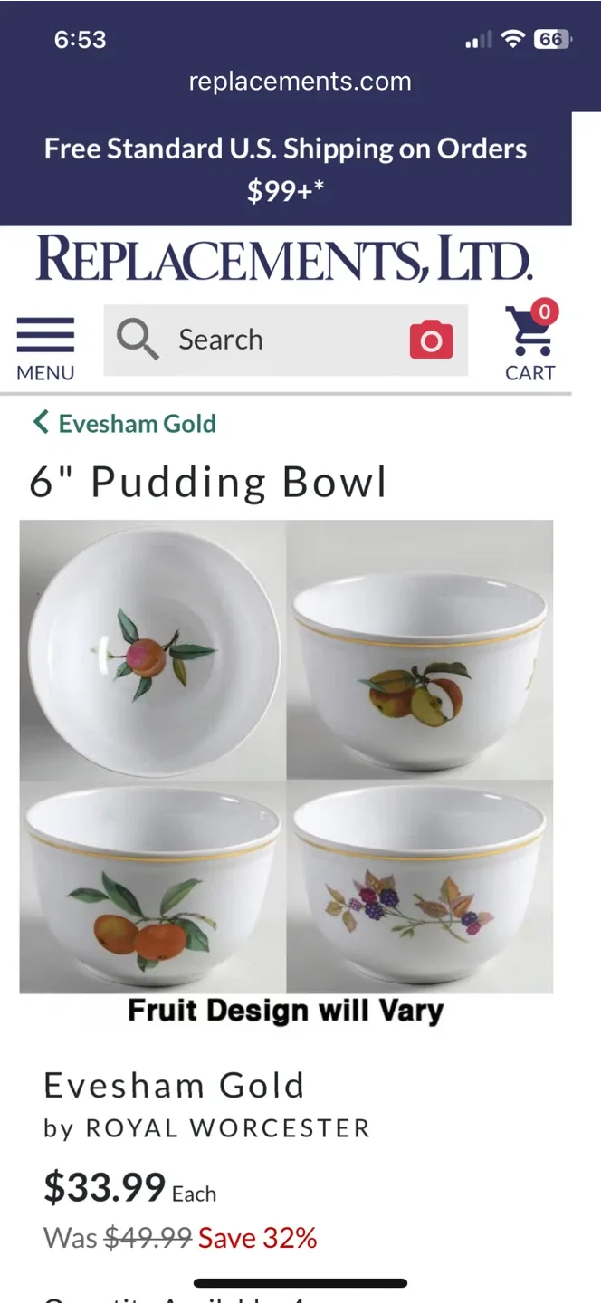 Royal Worcester Evesham Bowl image indicator(7)