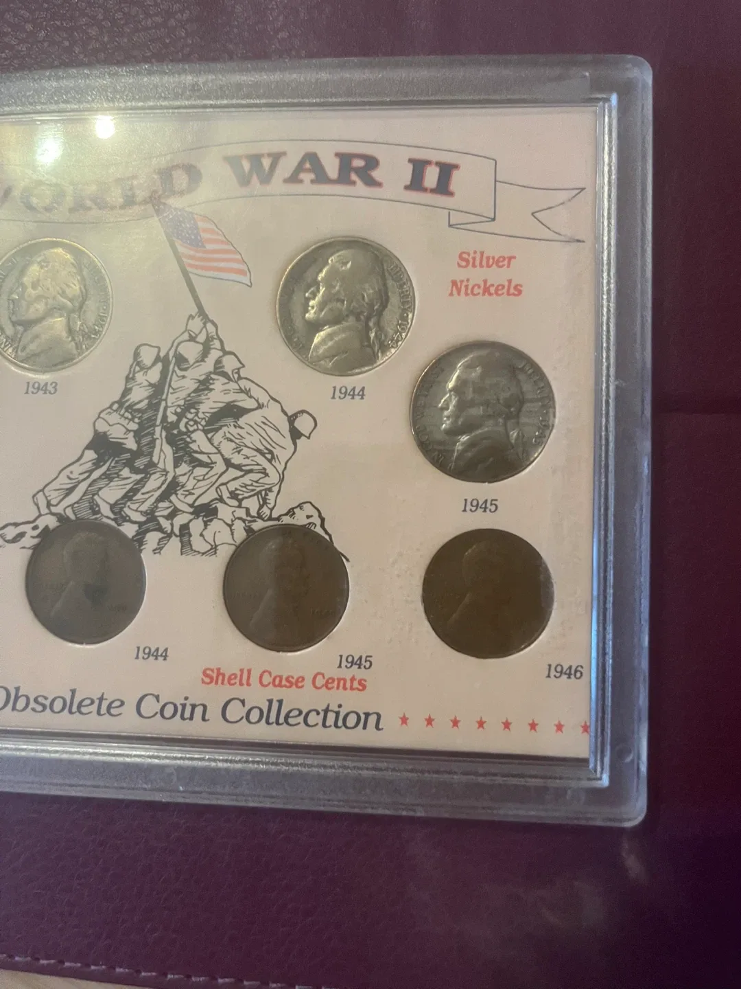Certified American Historic Society WWII Obsolete Coin Set image indicator(6)