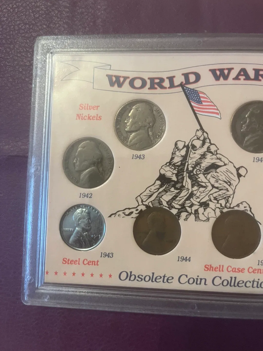 Certified American Historic Society WWII Obsolete Coin Set image indicator(4)