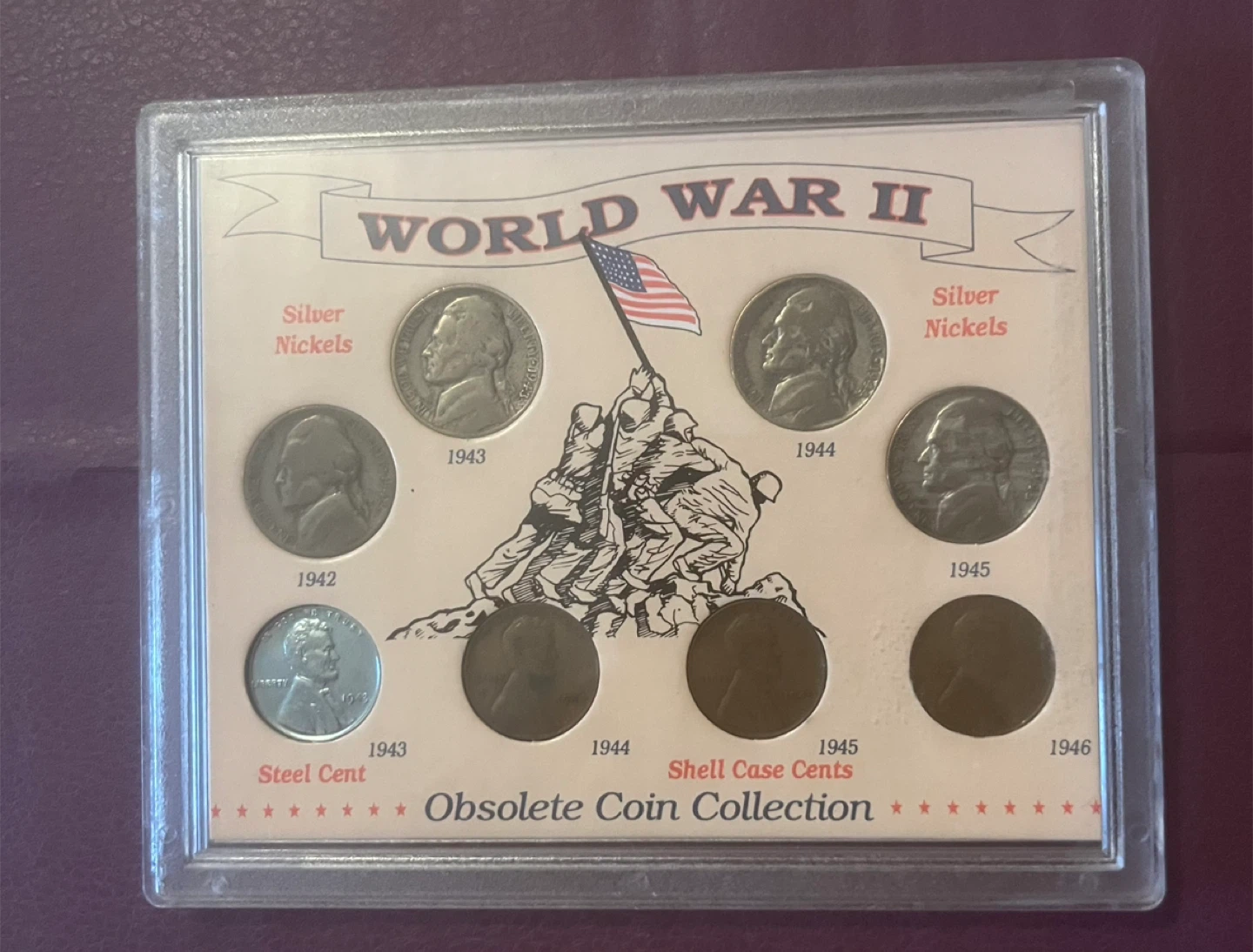 Certified American Historic Society WWII Obsolete Coin Set