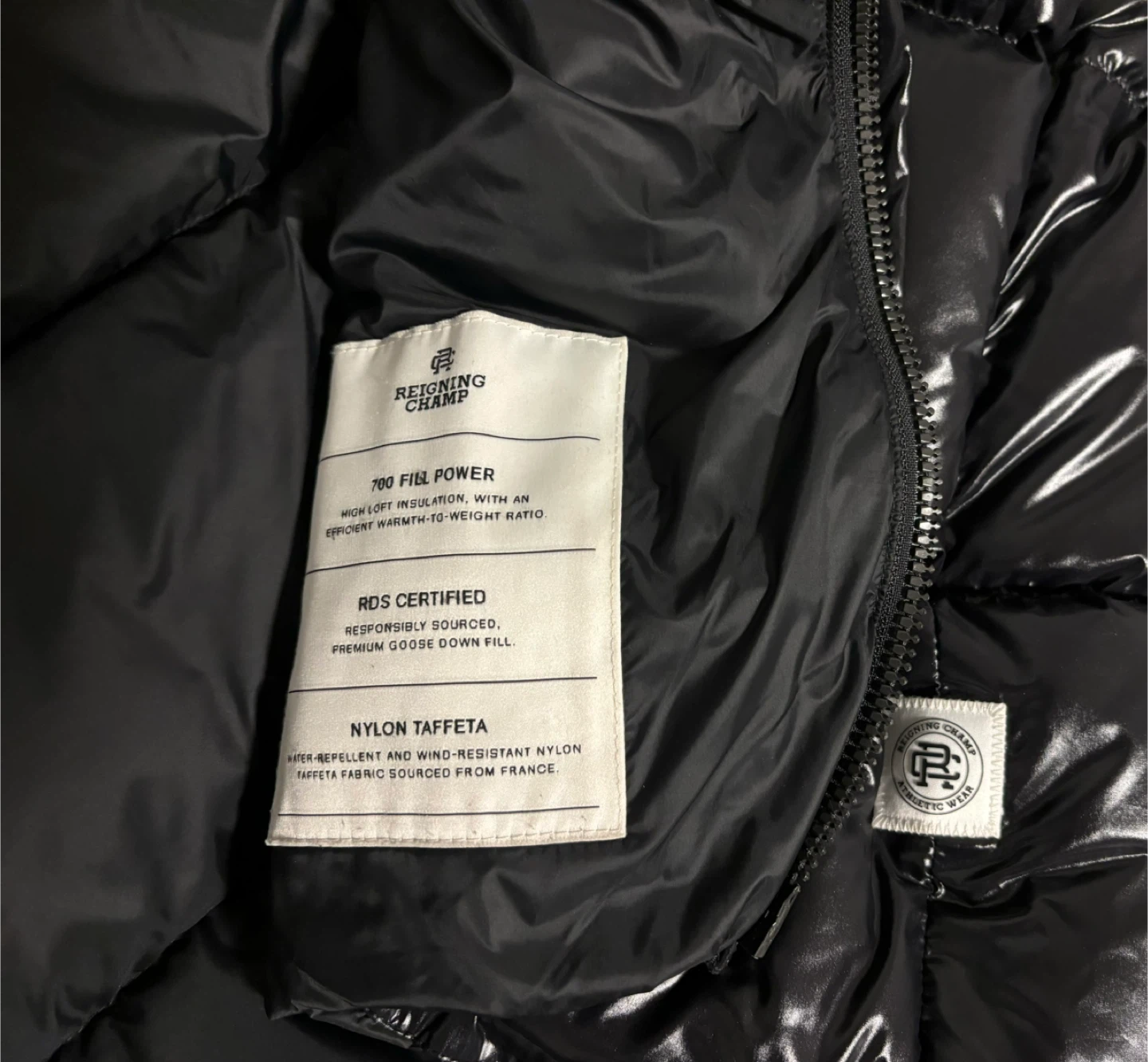 Reigning Champ Nylon Taffeta Franchise Down Jacket - Size Medium - photo 4