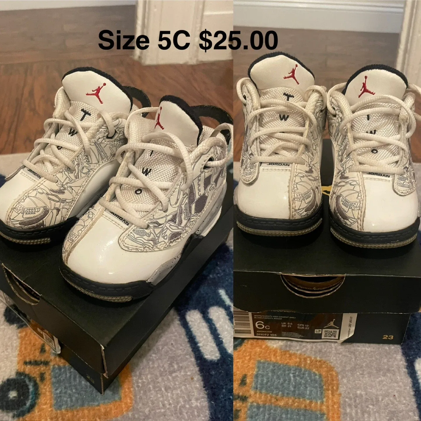 Jordan Shoes Size 5C thumbnail