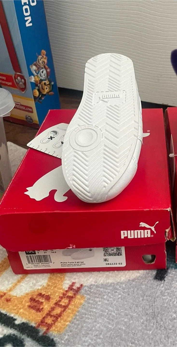 Puma Turin 3 AC Inf White Sneakers - Size 10C image indicator(2)