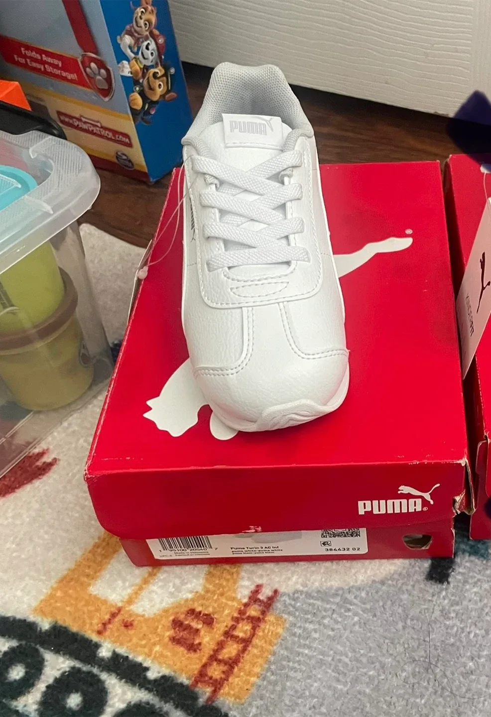 Puma Turin 3 AC Inf White Sneakers - Size 10C thumbnail