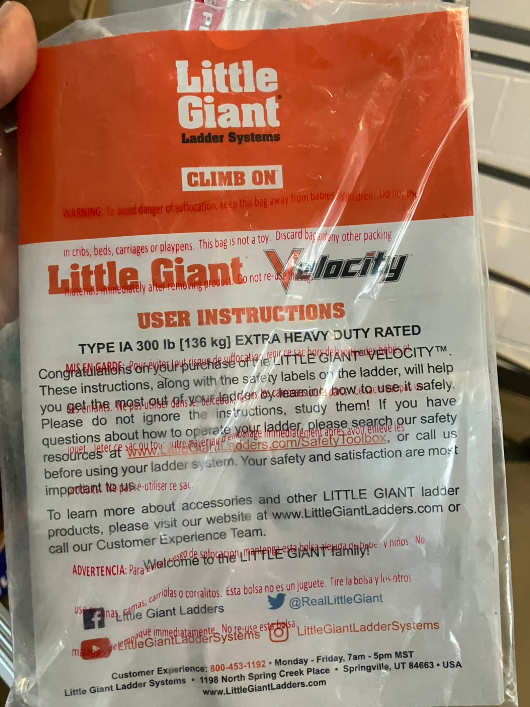 Little Giant Velocity Ladder - Type 1A 300 lb - photo 3