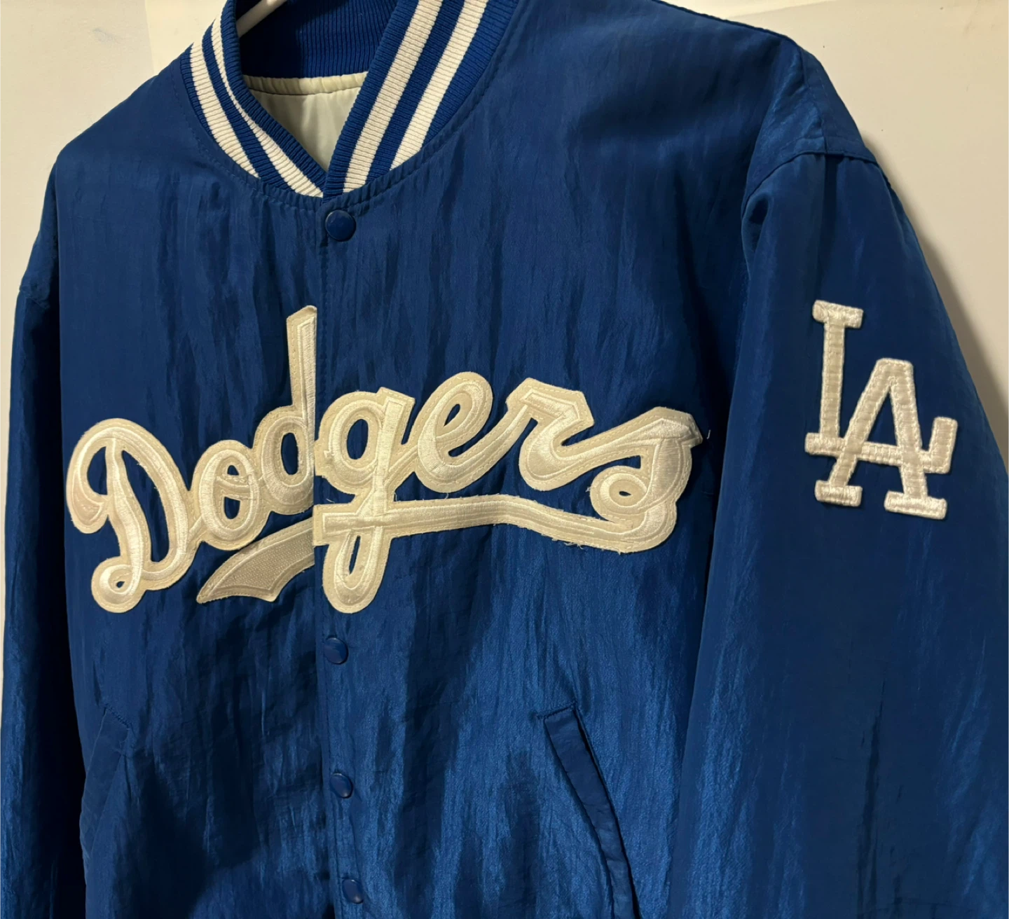 Starter Los Angeles Dodgers Nomo 16 Varsity Jacket - Size M - photo 3