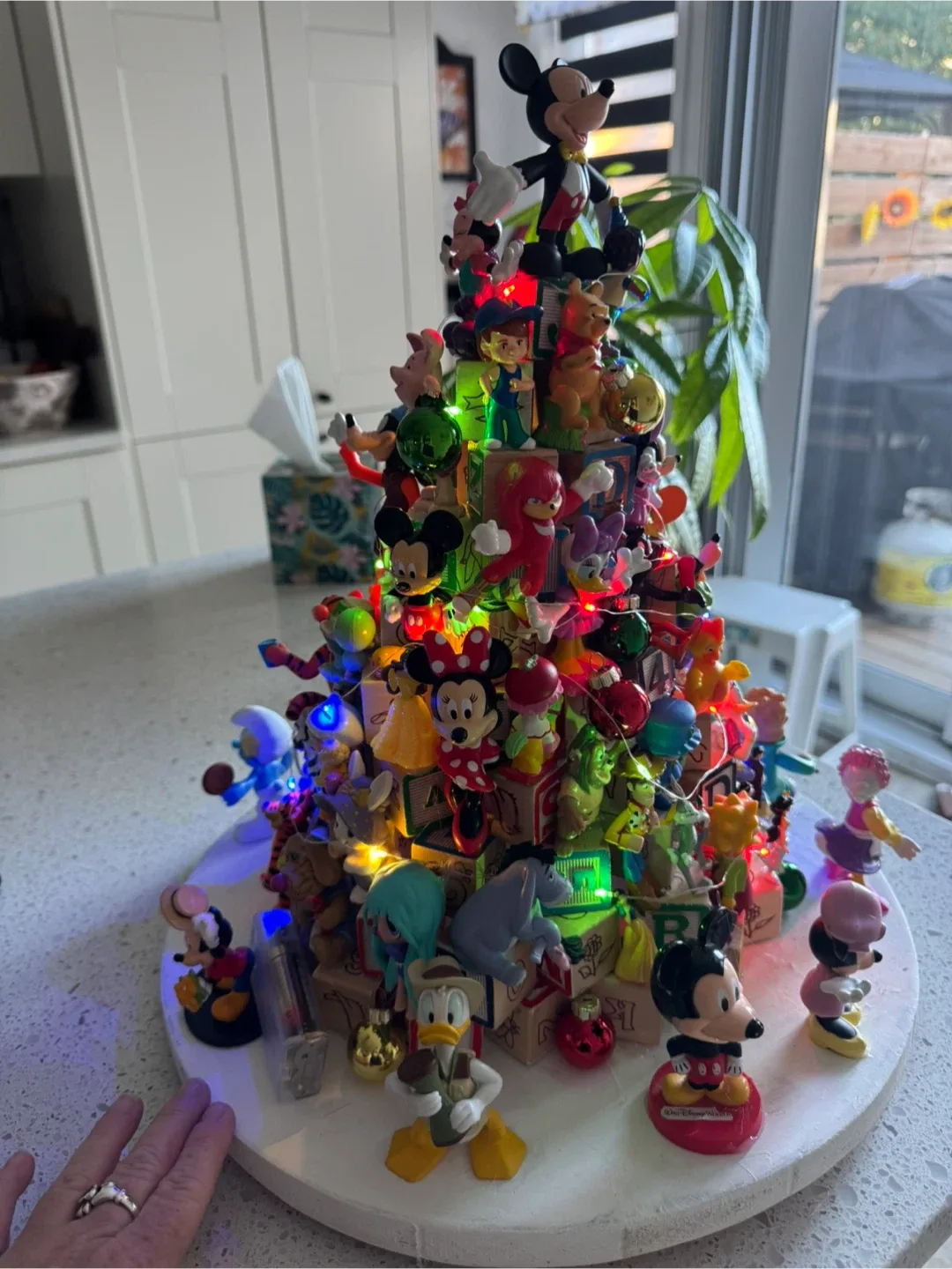 Handmade Disney plus  Character Christmas Tree image indicator(3)