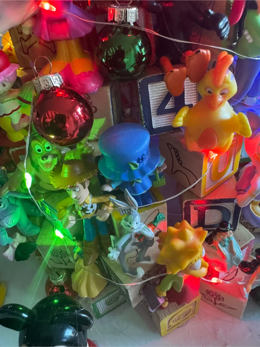 Handmade Disney plus  Character Christmas Tree image indicator(2)