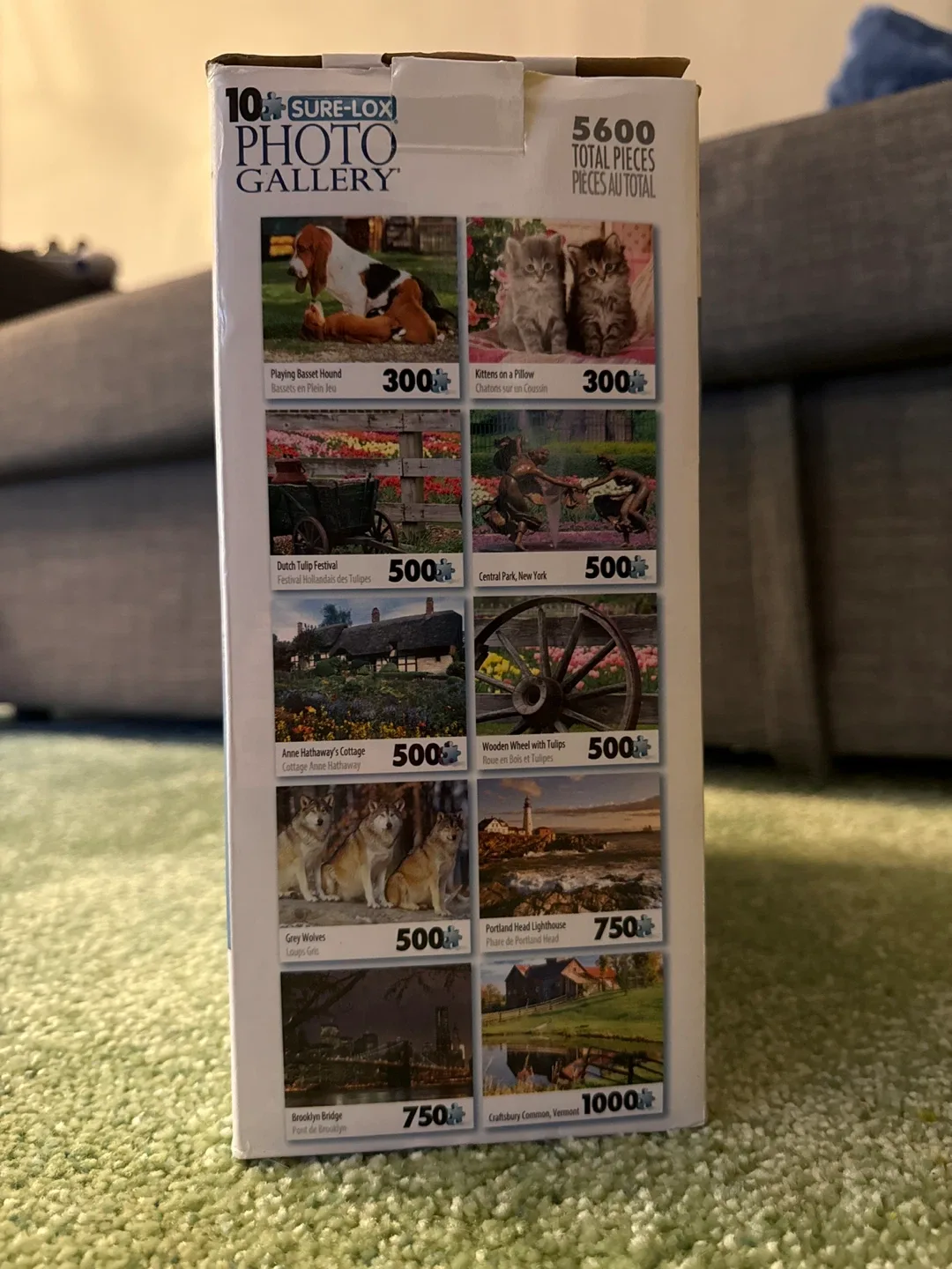 Sure-Lox 10 Photo Gallery Puzzles, 5600 Pieces Total image indicator(2)