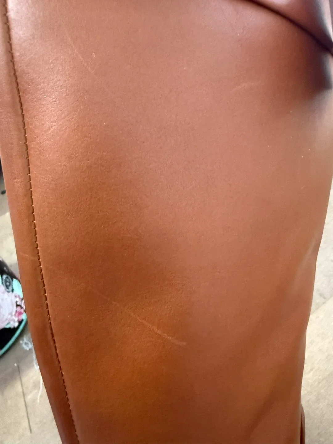 Franco Sarto New  Cognac Brown Tall Wide Calf Boots size 6.5 image indicator(8)