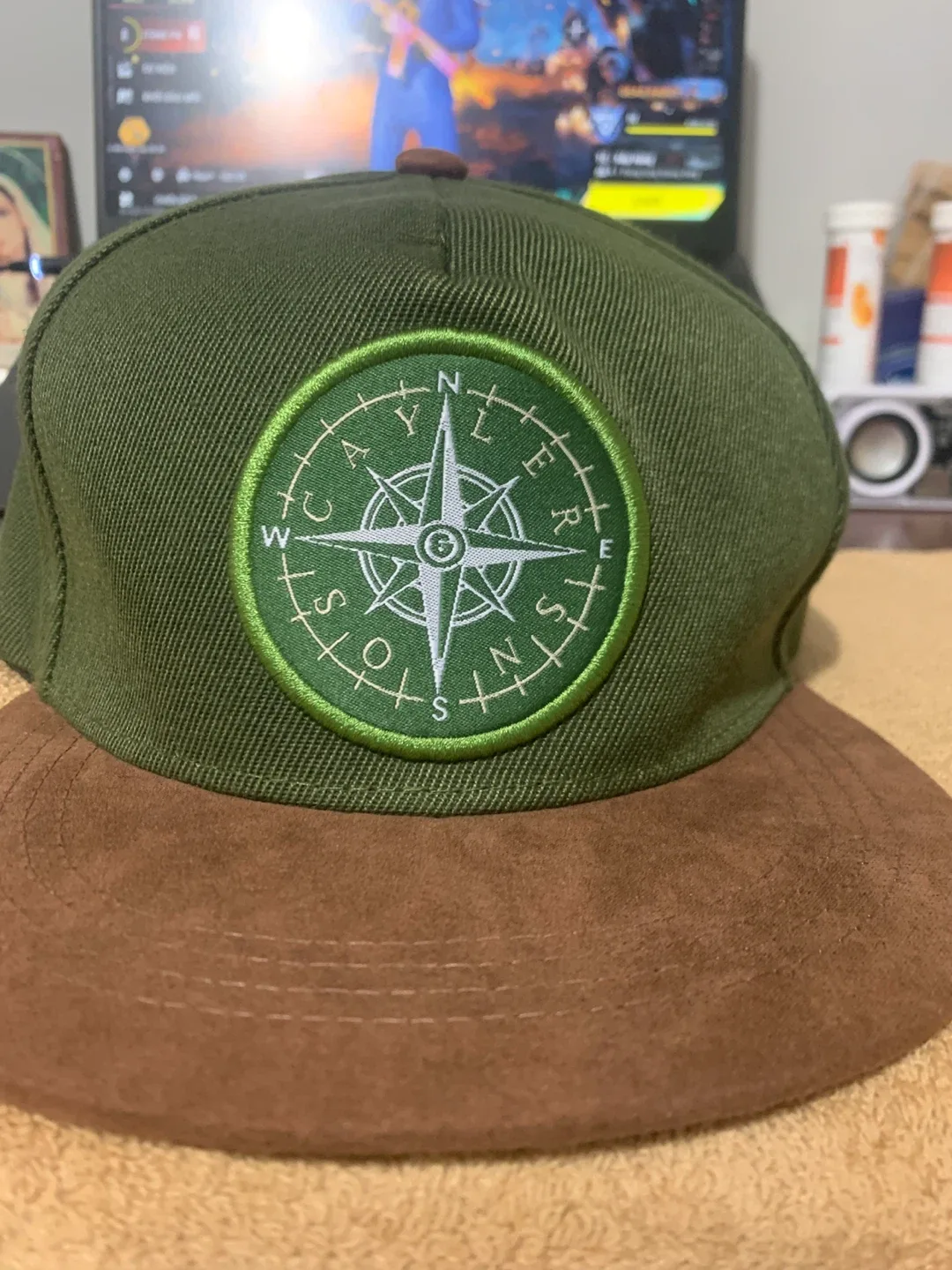 Cuayler Sons Brown & Green Hat image indicator(2)