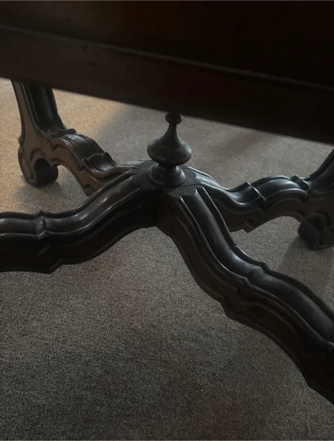 Antique Carved Wood Desk & Chair Set image indicator(3)