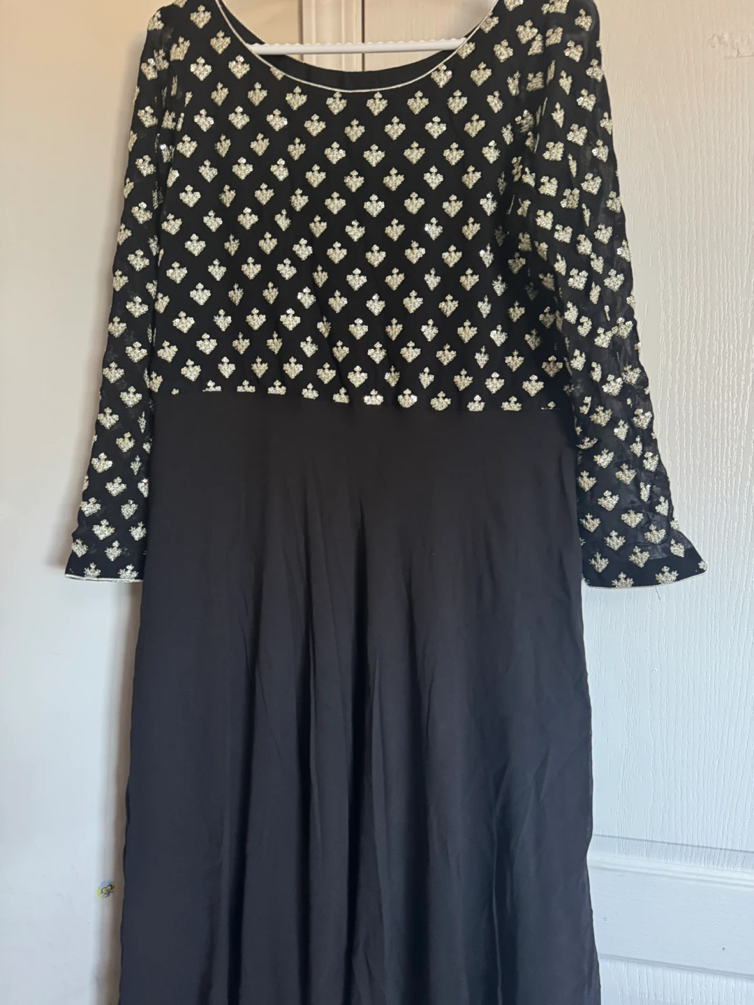 Black & White Patterned Dress - photo 4